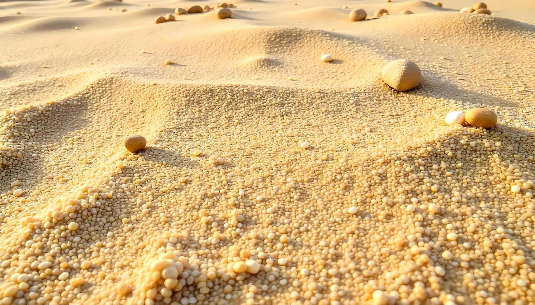 Coarse Sand Texture Background with Small Rocks photo