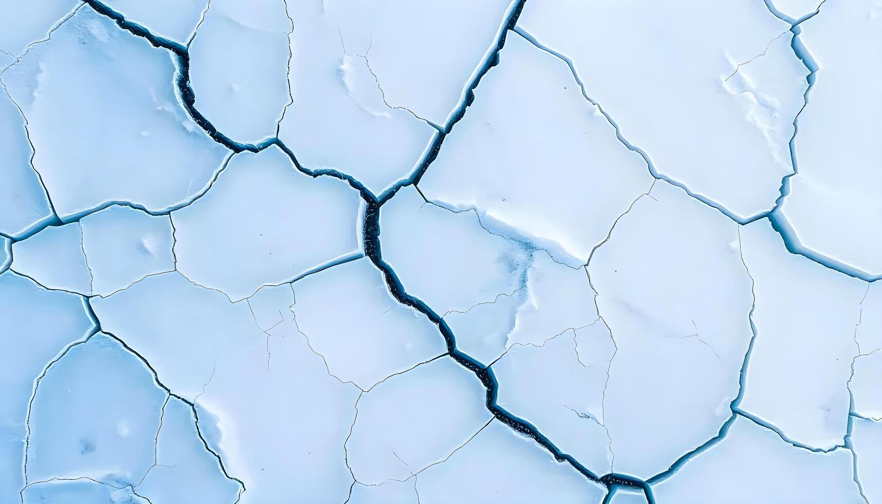 Frozen Cracked Ice Surface with Visible Lines photo