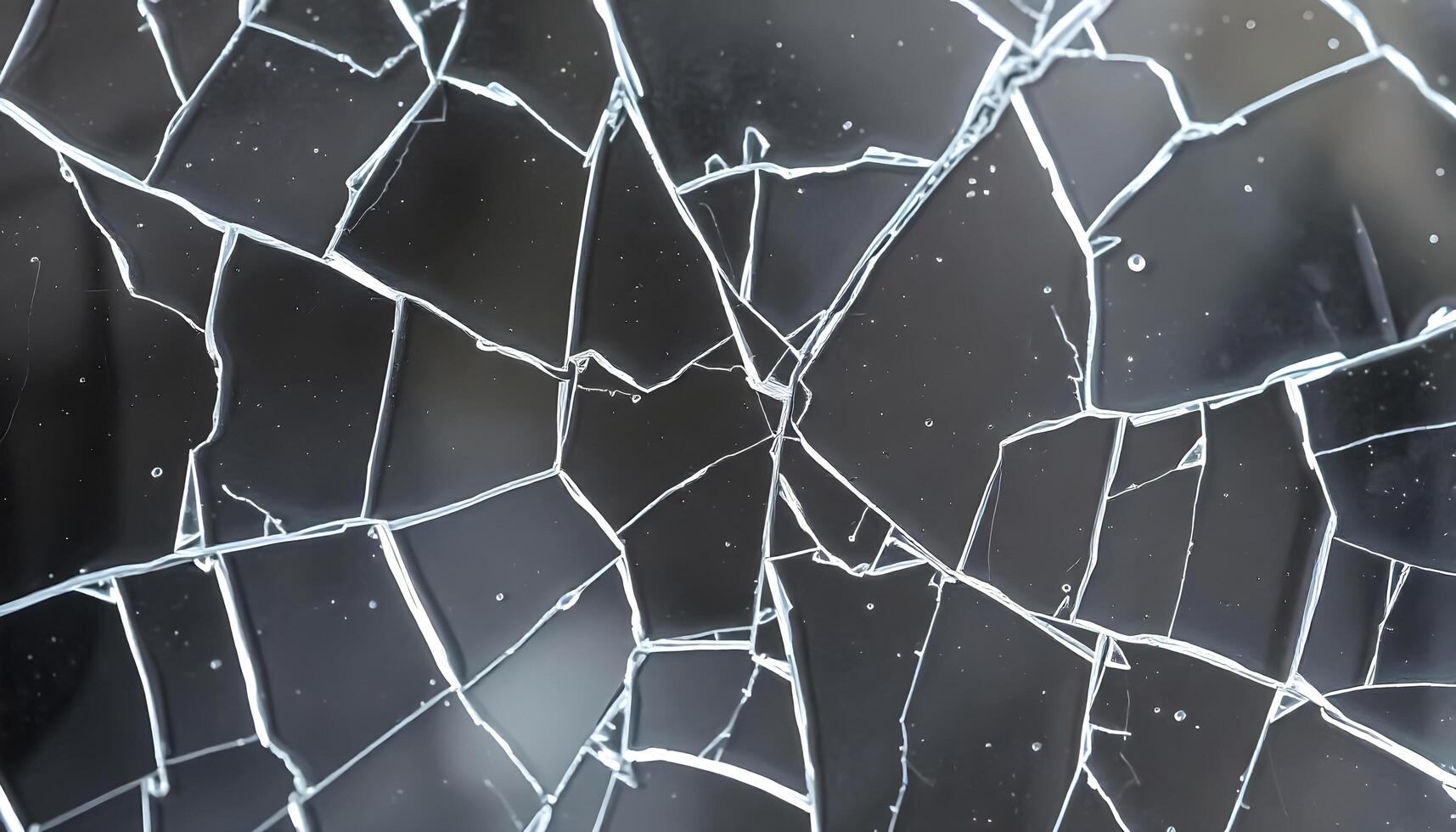Shattered Glass Texture with Deep Cracks photo