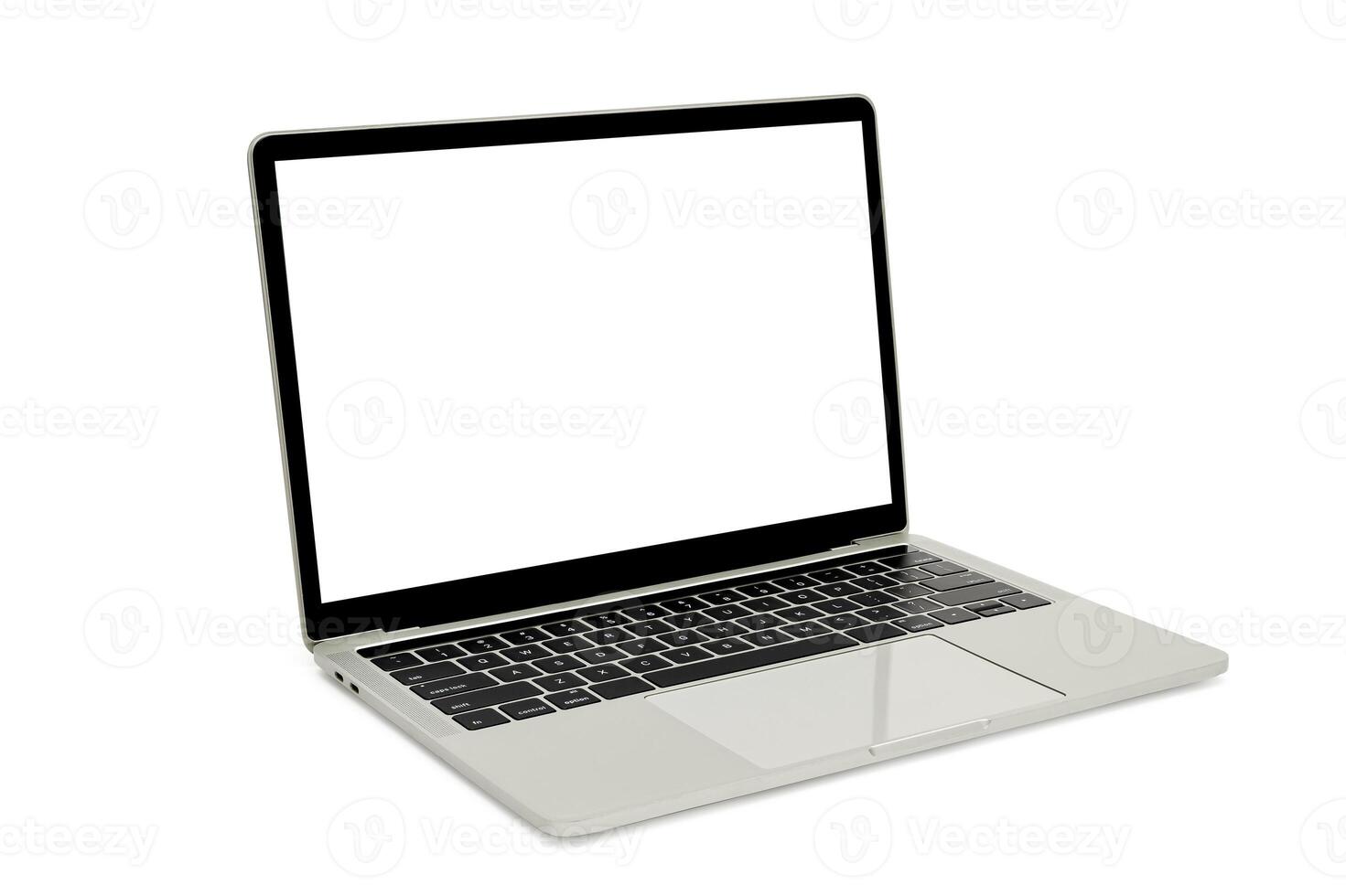Modern technology gadgets kit, responsive design presentation templates. Mockup Composed of laptop pc isolated on white background. photo