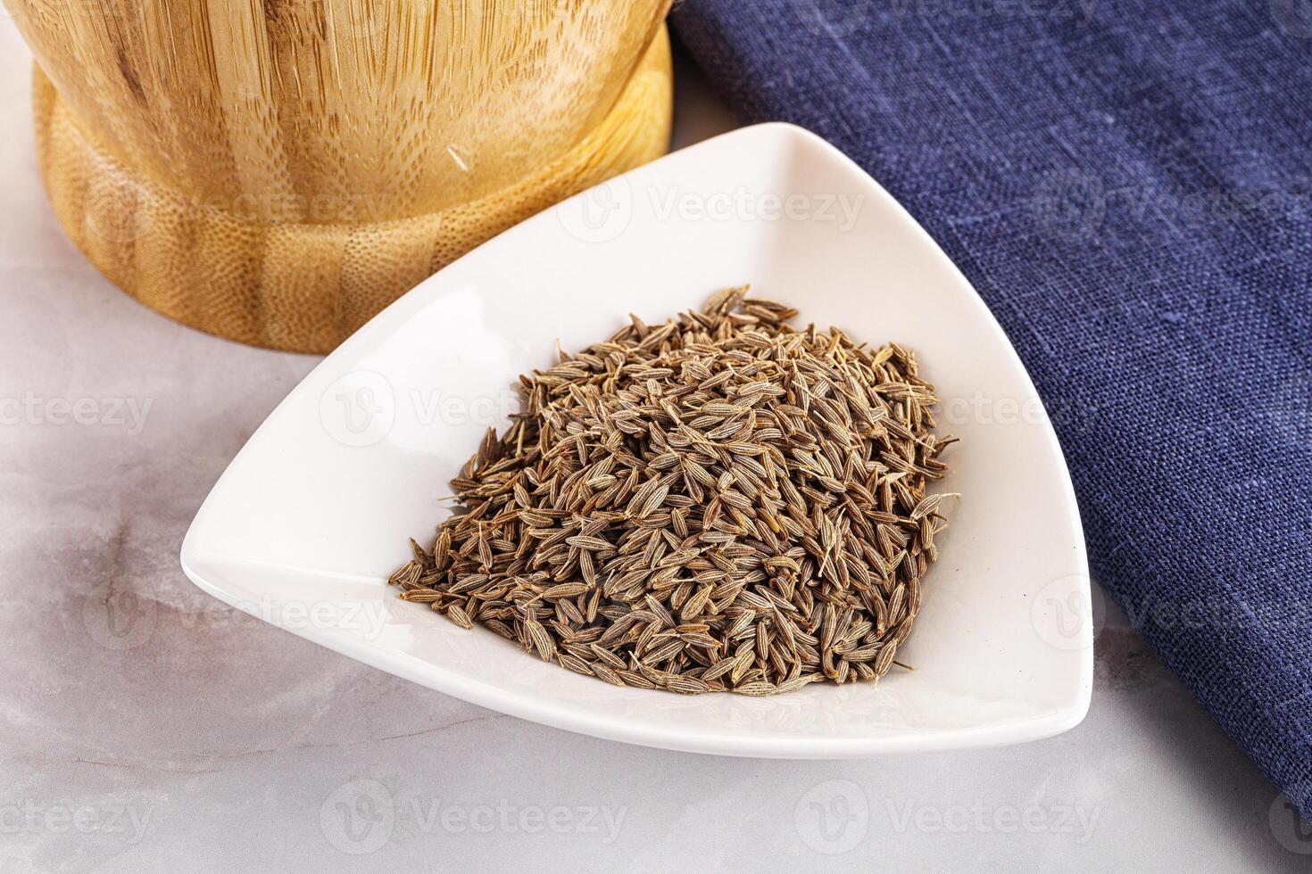 Zeera seeds in the bowl photo