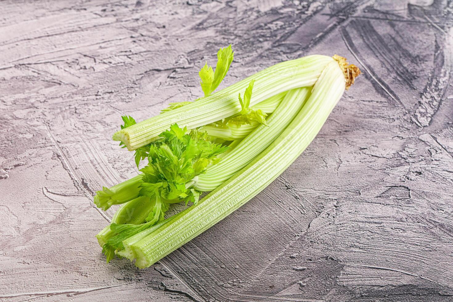 Vegan cuisine - raw celery stem photo