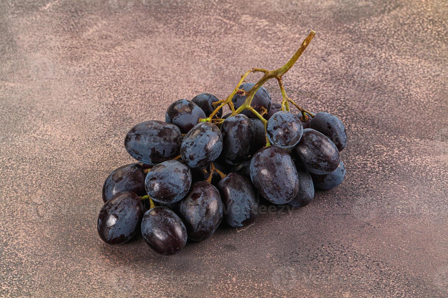 Blue juicy sweet ripe Grape bunch photo