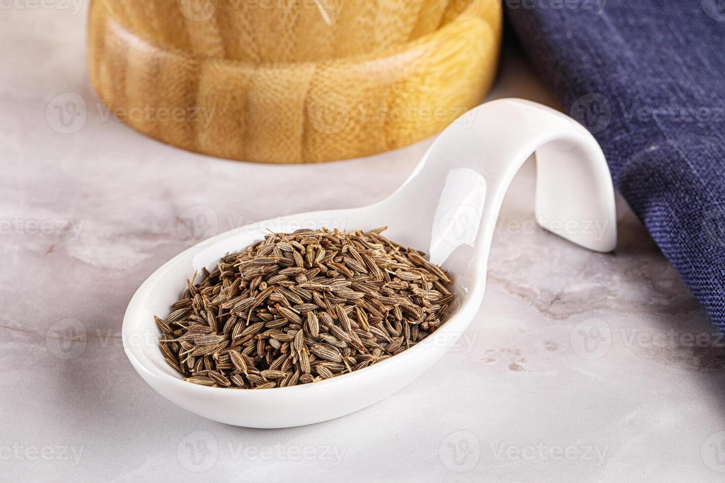 Zeera seeds in the bowl photo