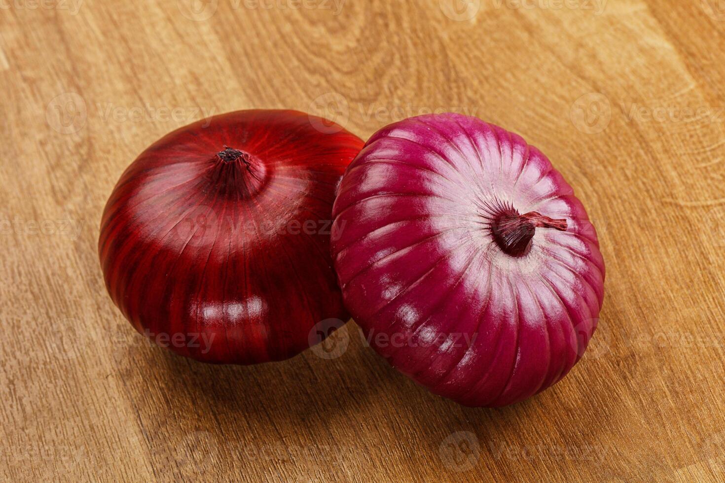 Purple raw onion for cooking photo