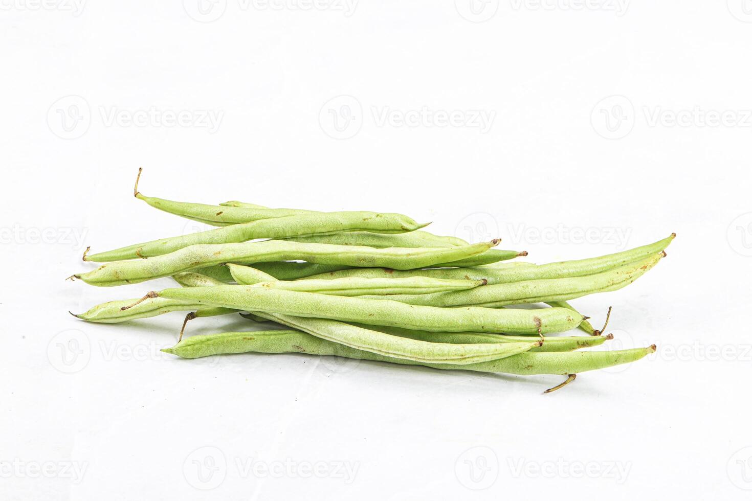 Raw fresh young green bean photo