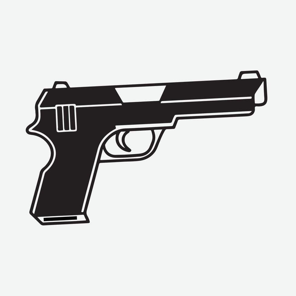 A Guide to Using Gun Silhouettes in Artwork vector