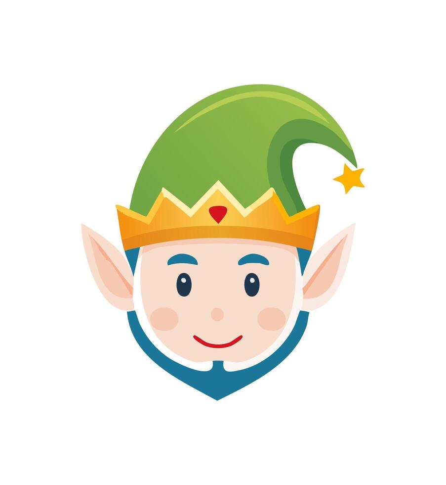 Fantasy Elf Helmet Logo vector
