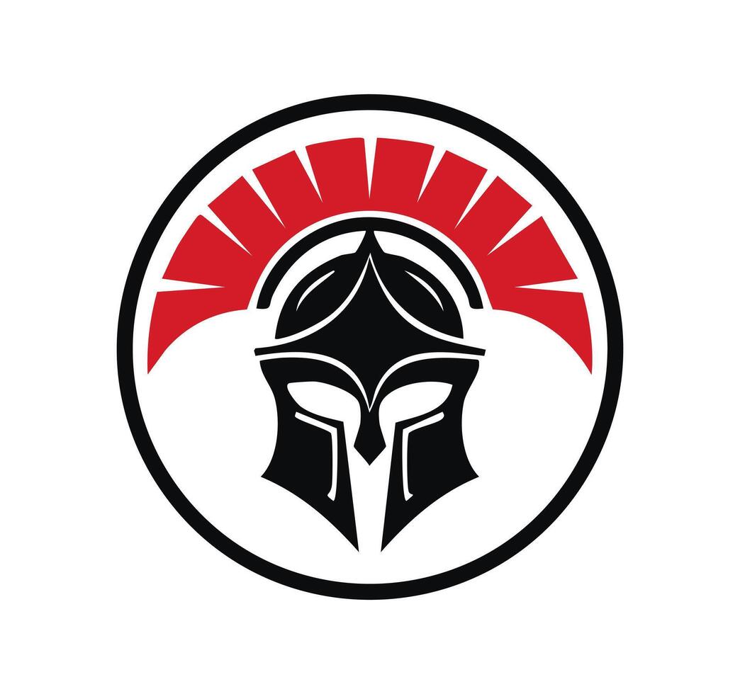 Roman Centurion Helmet Logo vector