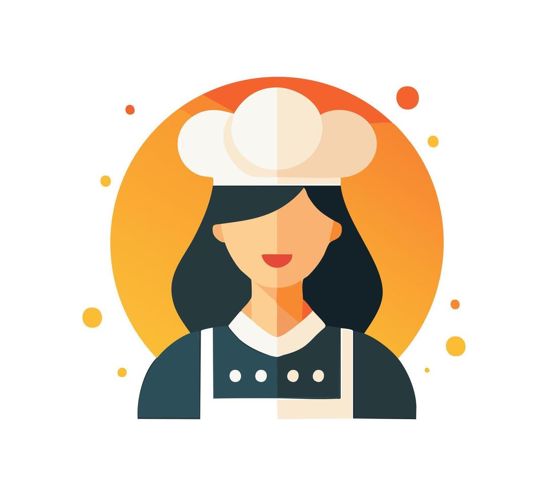 Baker with Chef Hat vector