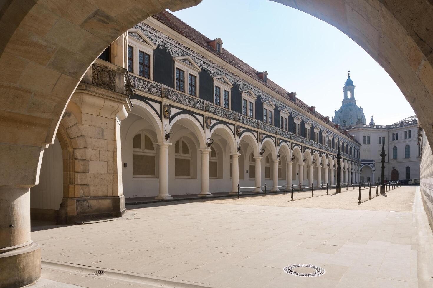 Dresden, Germany-august 15, 2022-Walking through the streets of Dresden on a sunny day photo
