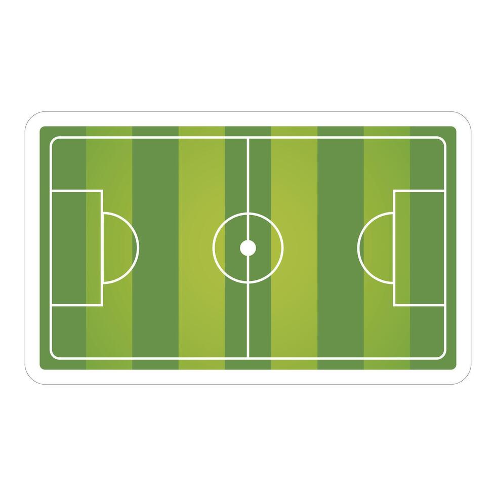 Soccer field illustration vector