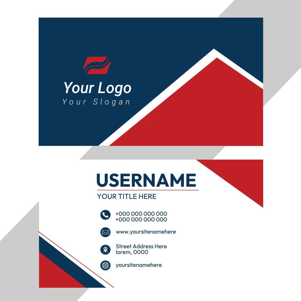 Professional elegant modern creative business card template vector