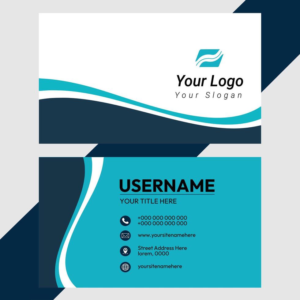 Business Card Template. vector