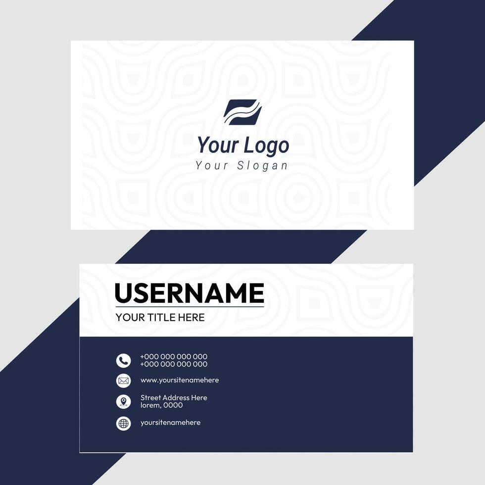 Simple business card template vector