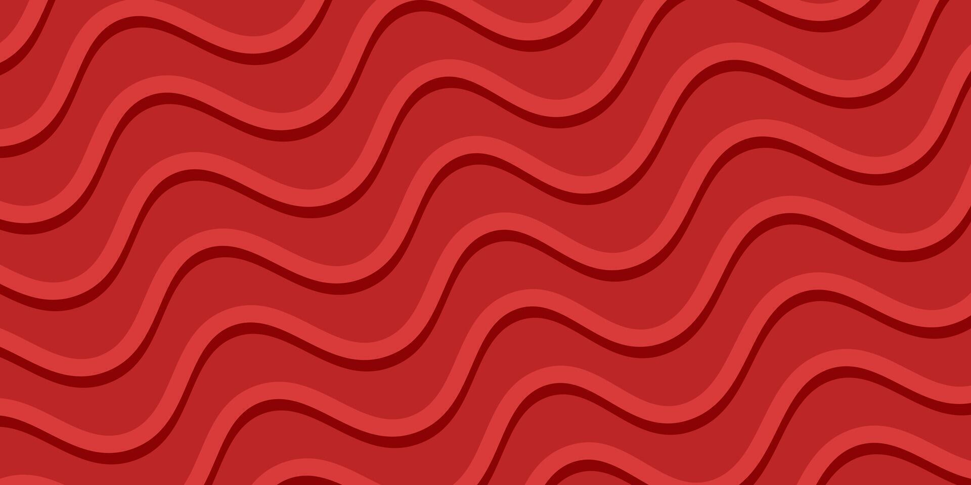 red wave pattern abstract background. design template for banner, poster, greeting card, web vector