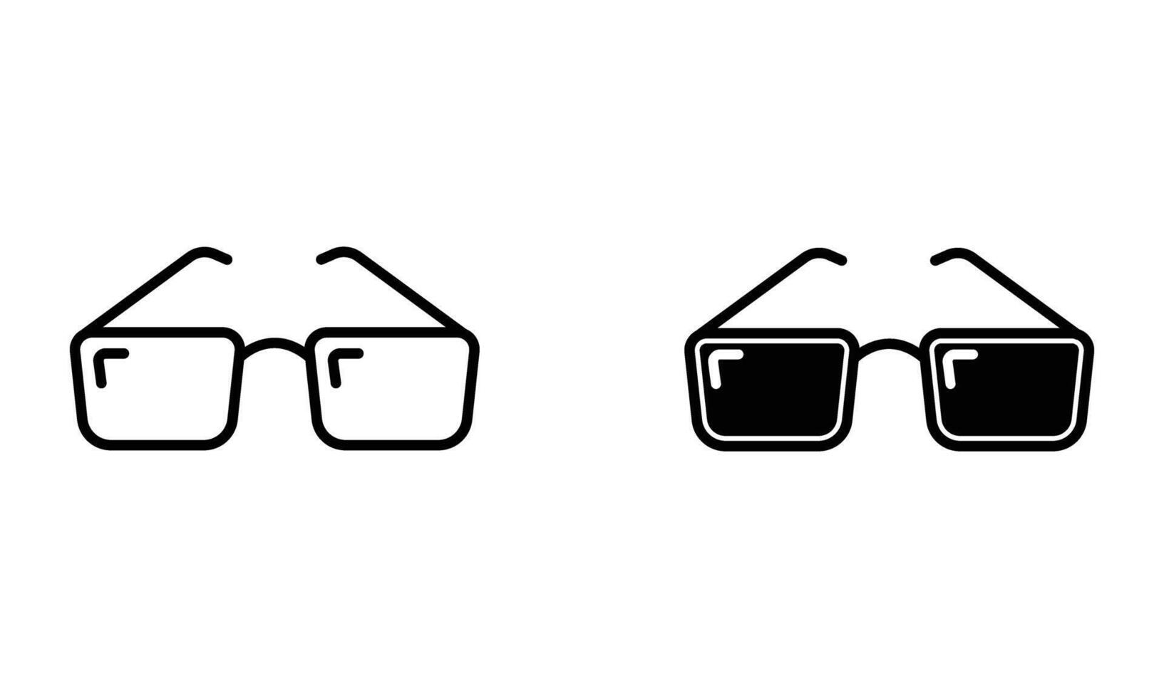 Frame of eyeglasses or spectacles icon vector