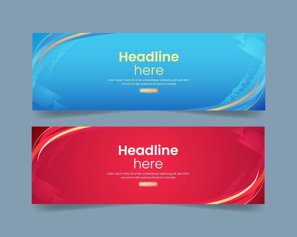 Abstract banner background template vector