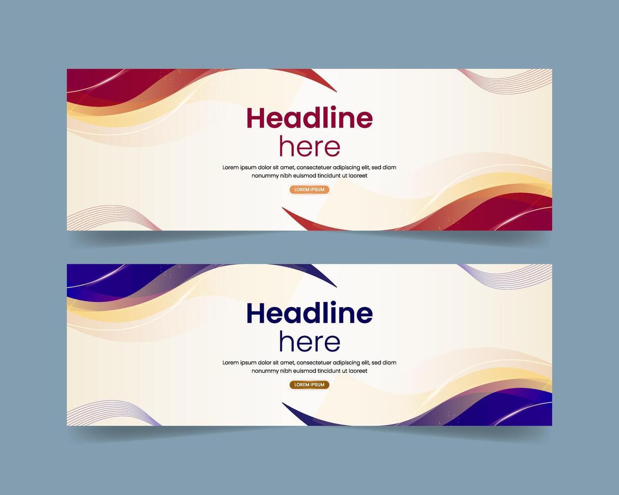 Luxury banner background template vector