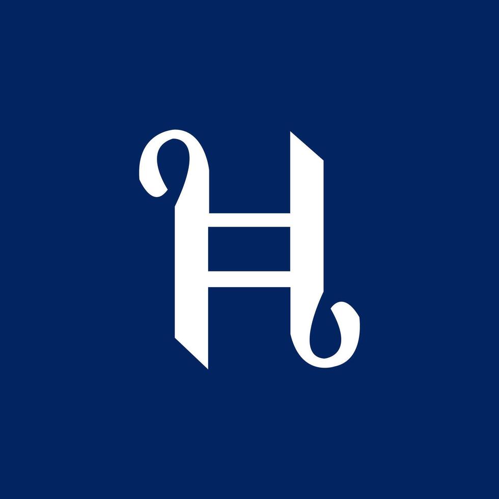Simple and modern logo design template for businesses or companies whose name starts with the letter H. vector