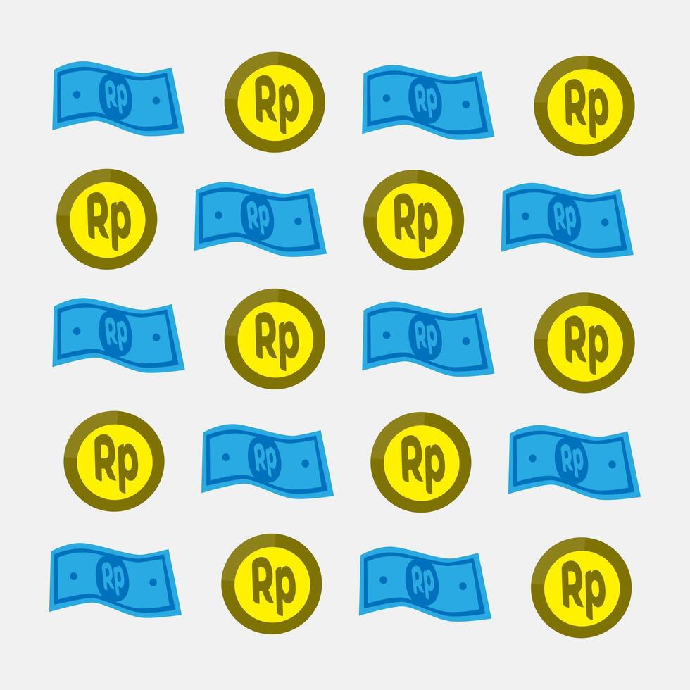Illustration of Indonesian rupiah currency icon. vector