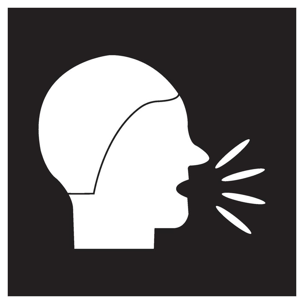 coughing person simple design vector