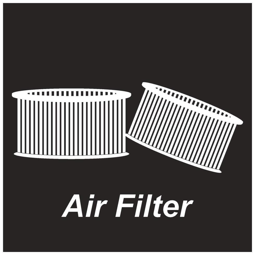 air filter on car design template vector