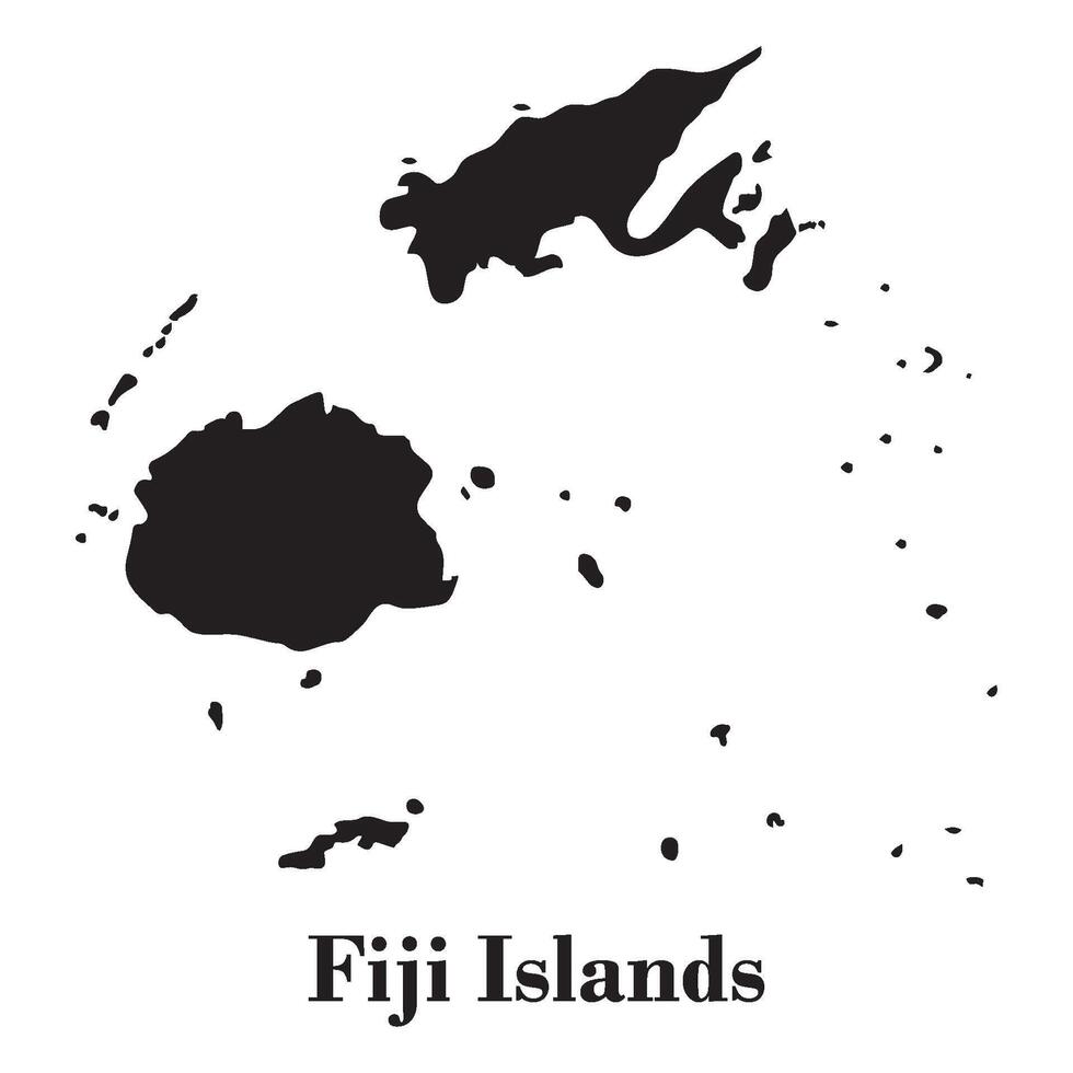 map of fiji island icon design vector