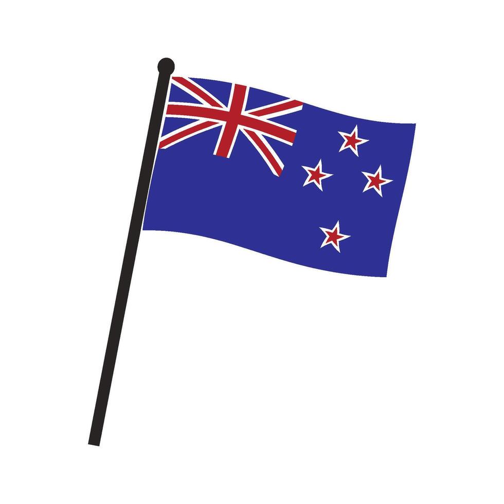 New Zealand country flag icon design vector