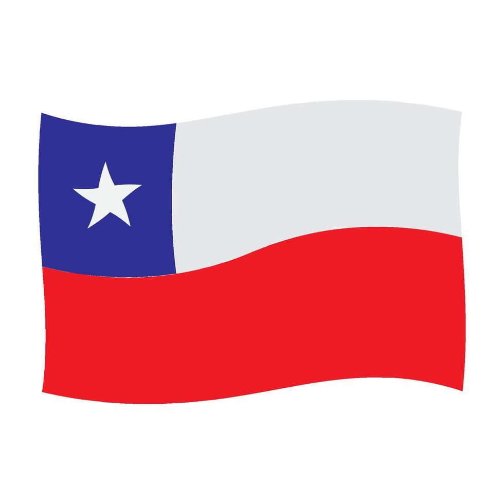 Chile country flag icon design vector