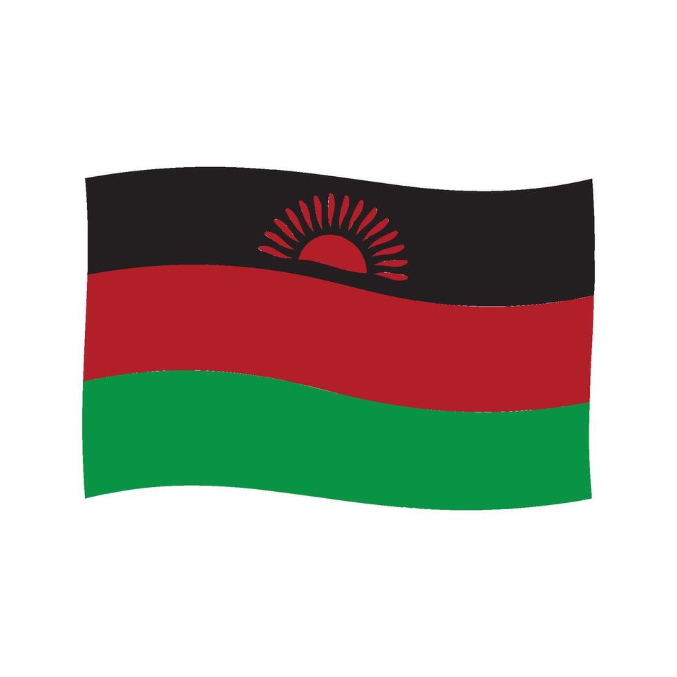 malawi flag icon design vector