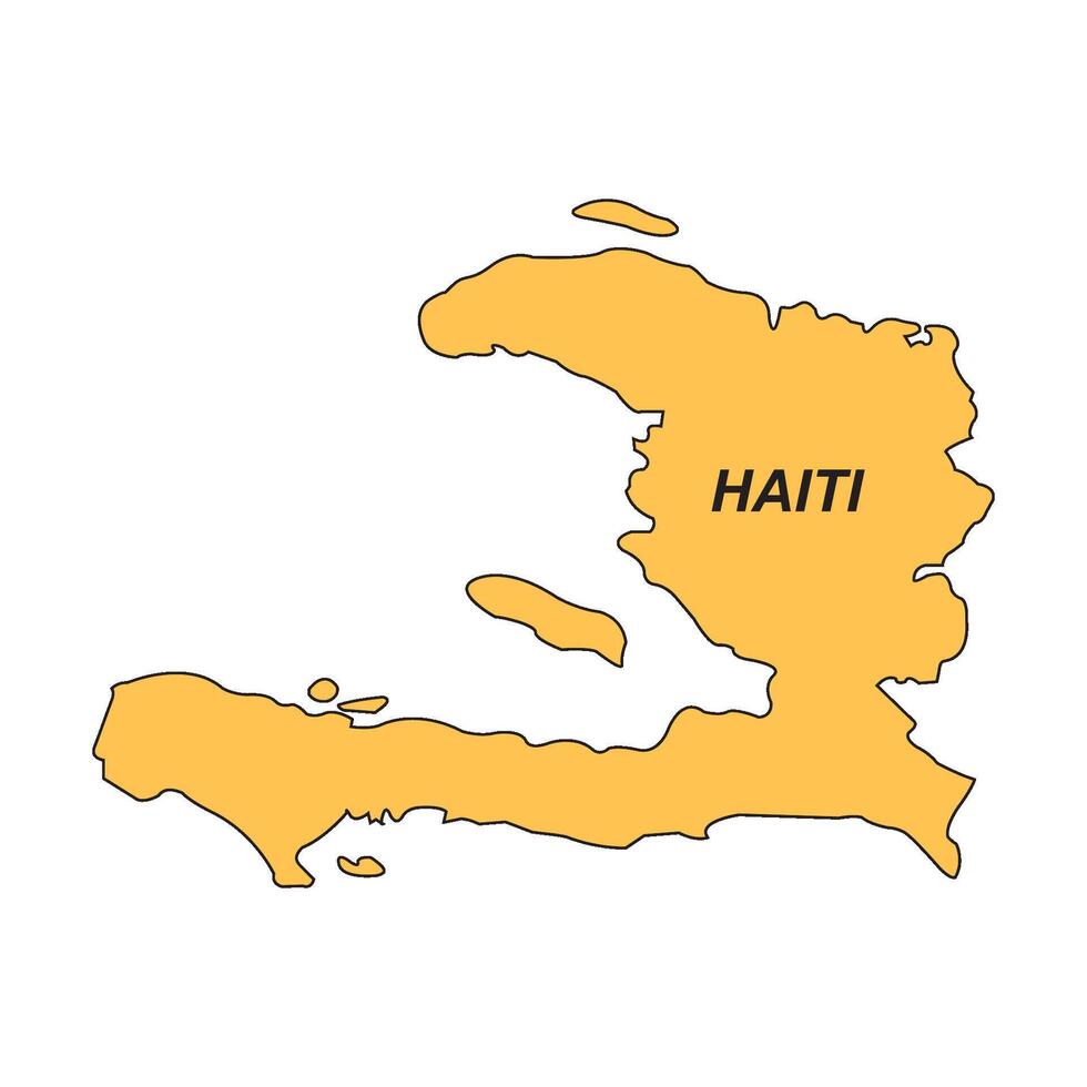 map of Haiti icon design vector