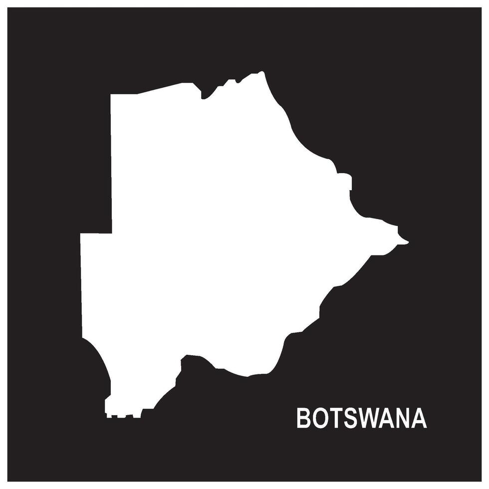 botswana map icon design vector