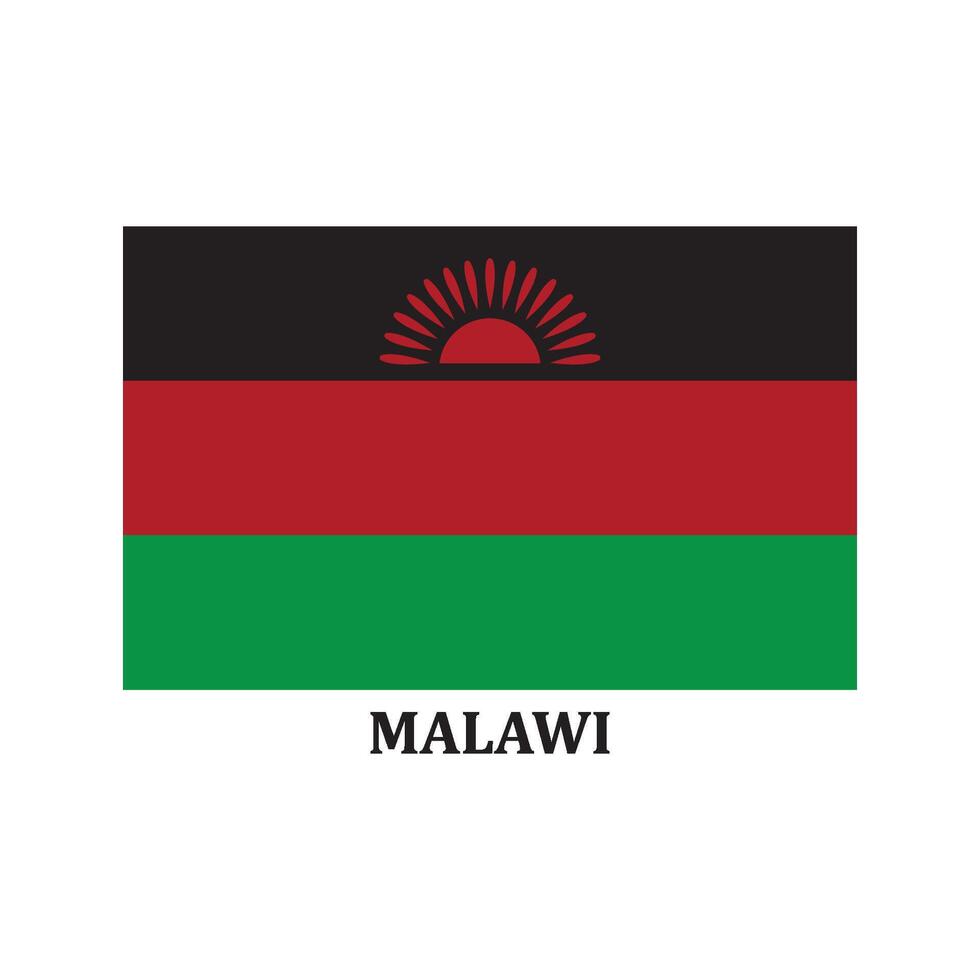 malawi flag icon design vector