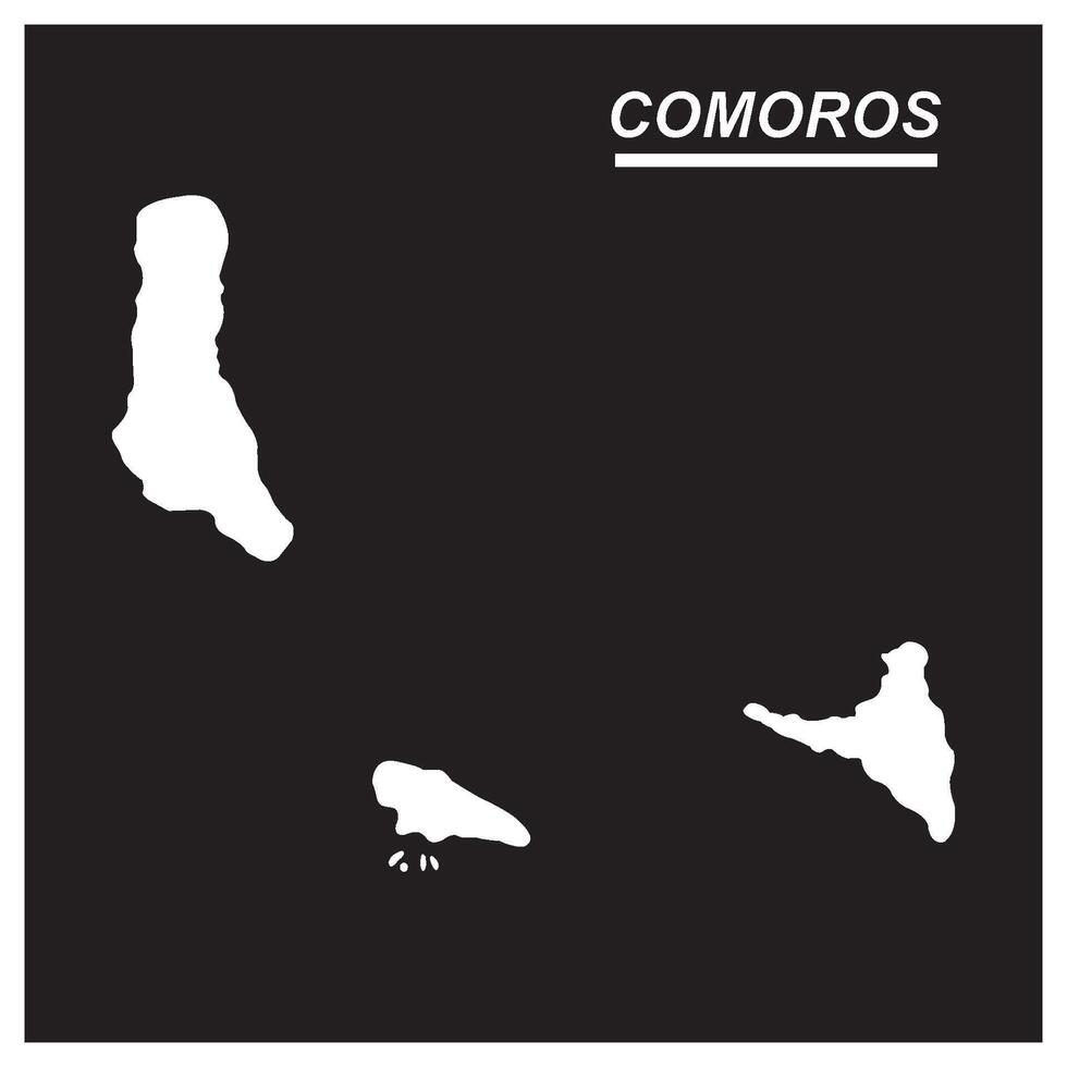 Comoros map icon design vector