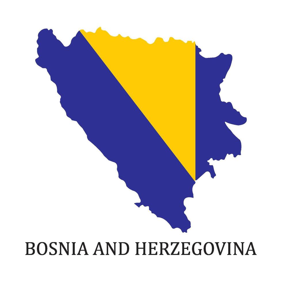 Map of bosnia and herzegovina region icon design vector