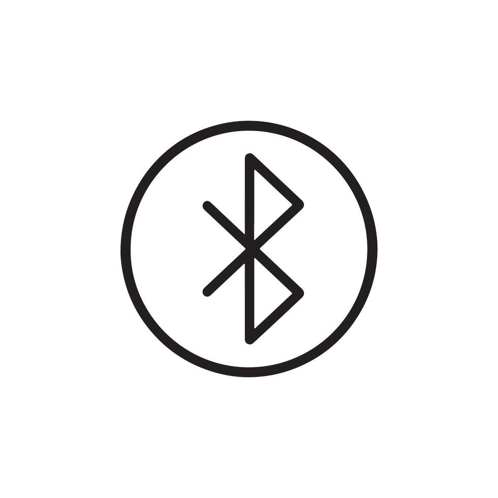bluetooth, silhouette icon visual design work, rendering vector