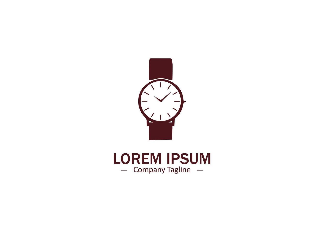 A classic analog wristwatch, ideal for luxury brands. Watch logo, Men watch icon, , illustration design for expensive watches. vector