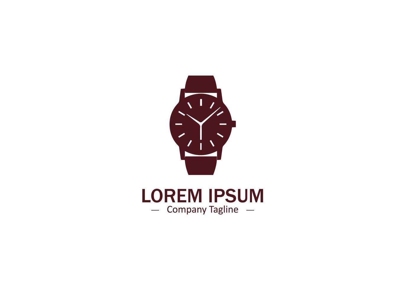 A classic analog wristwatch, ideal for luxury brands. Watch logo, icon, , illustration design for expensive watches. vector