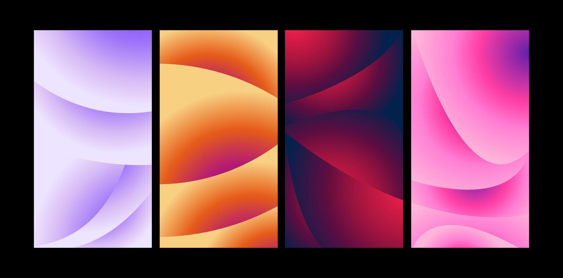 Abstract gradient background. Modern digital wallpaper with bright colors, pixels. Futuristic landing page illustration for branding, commercial, advertising, web, poster. vector
