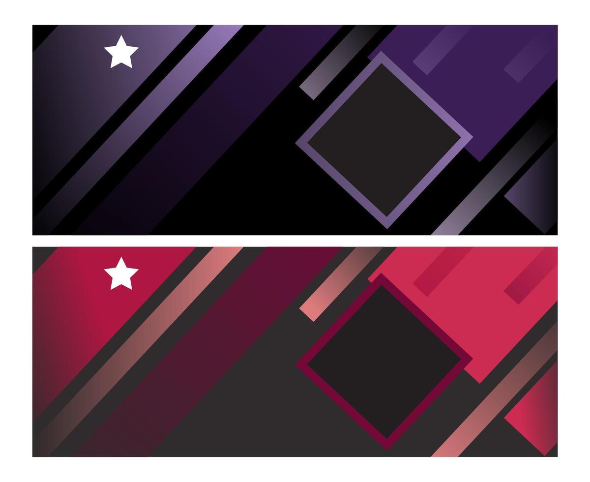 Simple banner design template, for simple advertisements that are very easy to use for companies or businesses. vector