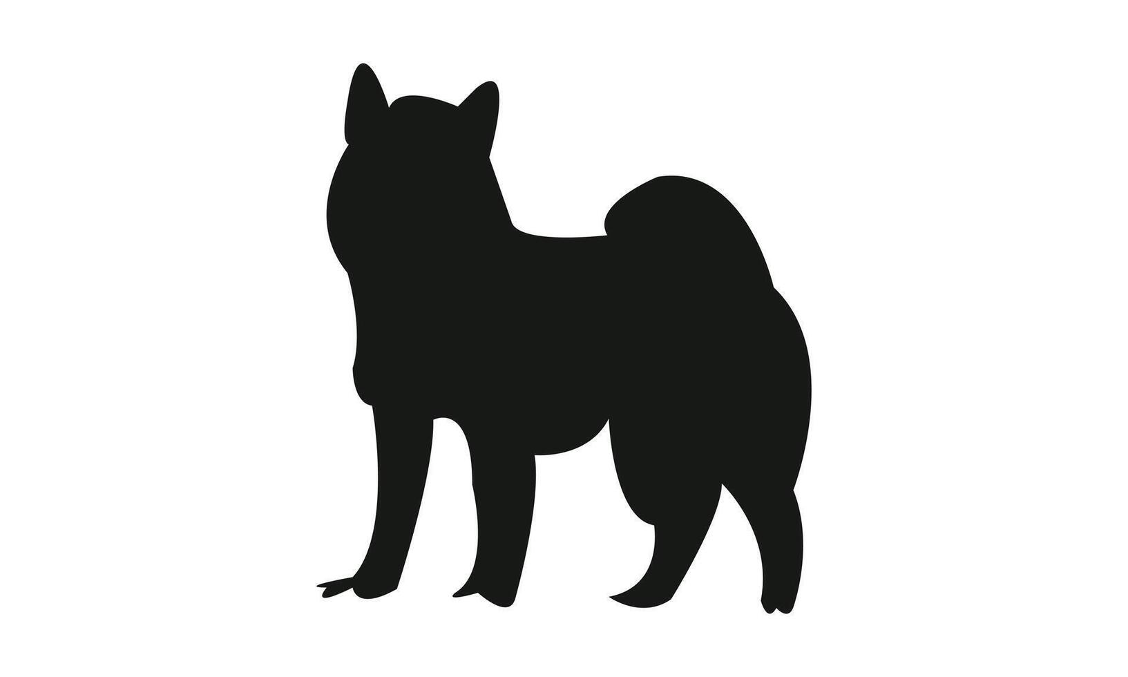 Nice Dog Silhouette Design vector