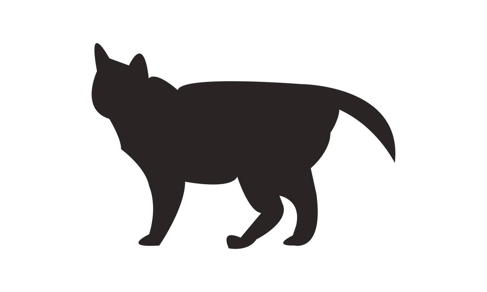 Black Cat Silhouette Design vector