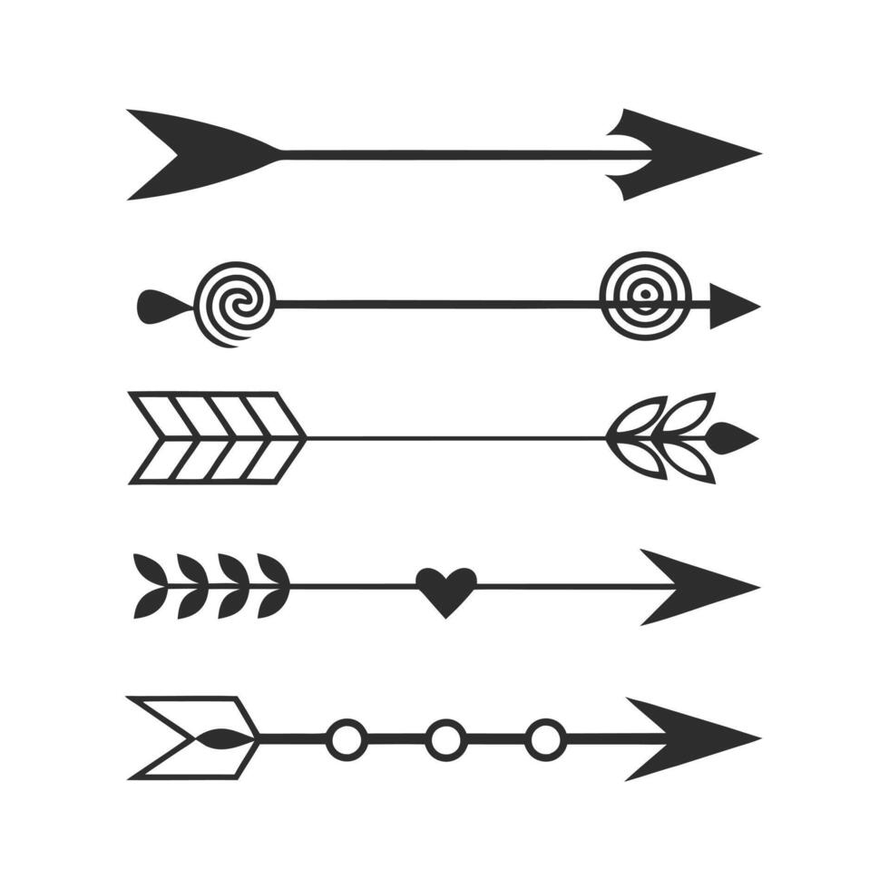 Tribal and Boho Arrow Pack vector