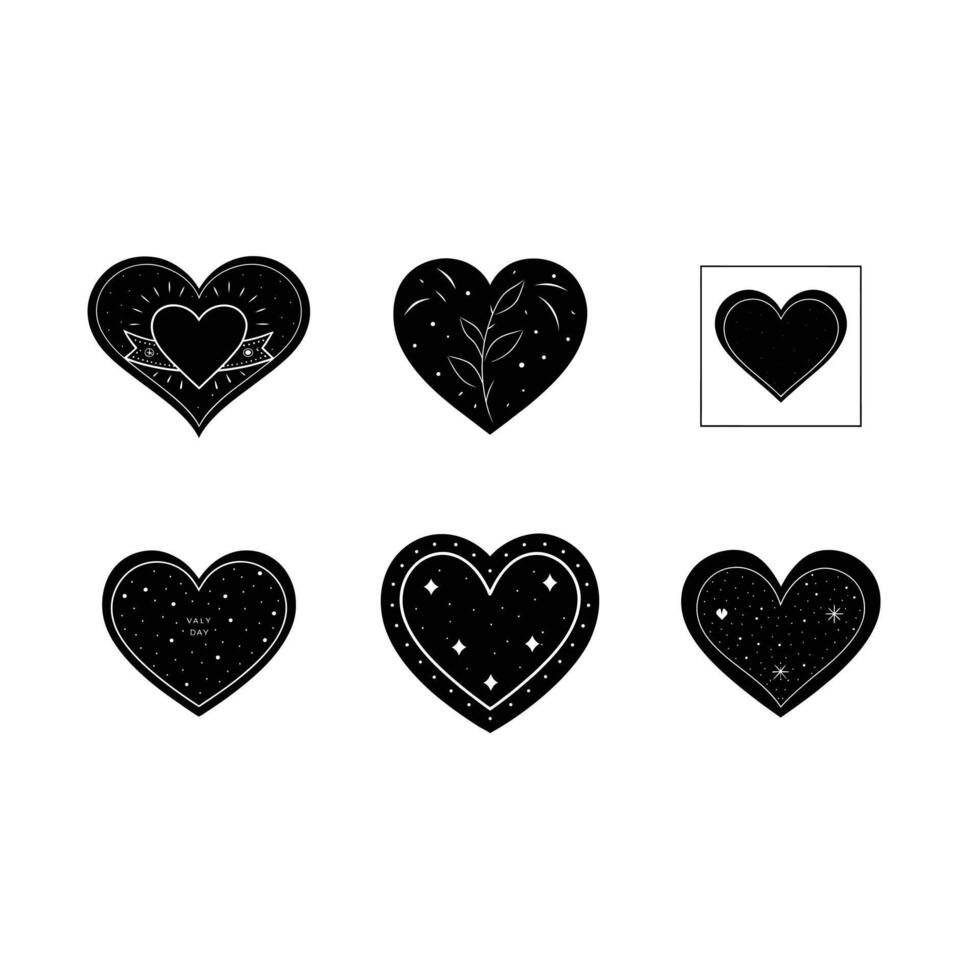 Stunning Printable Valentine Card Designs and Line Art vector