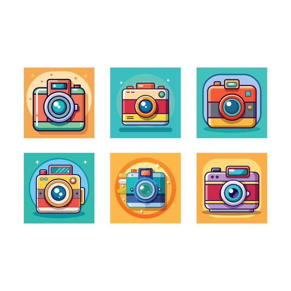 Mobile Camera Stunning Line Art Designs for Print vector