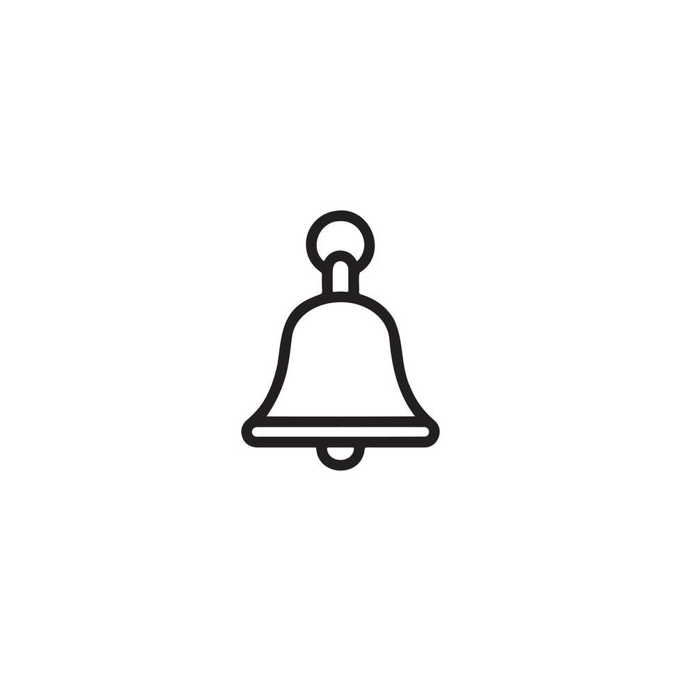 A bell icon on a white background vector