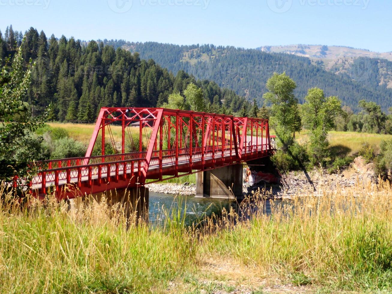 Road Trip to the Tetons, Red Bridge in Wyoming photo