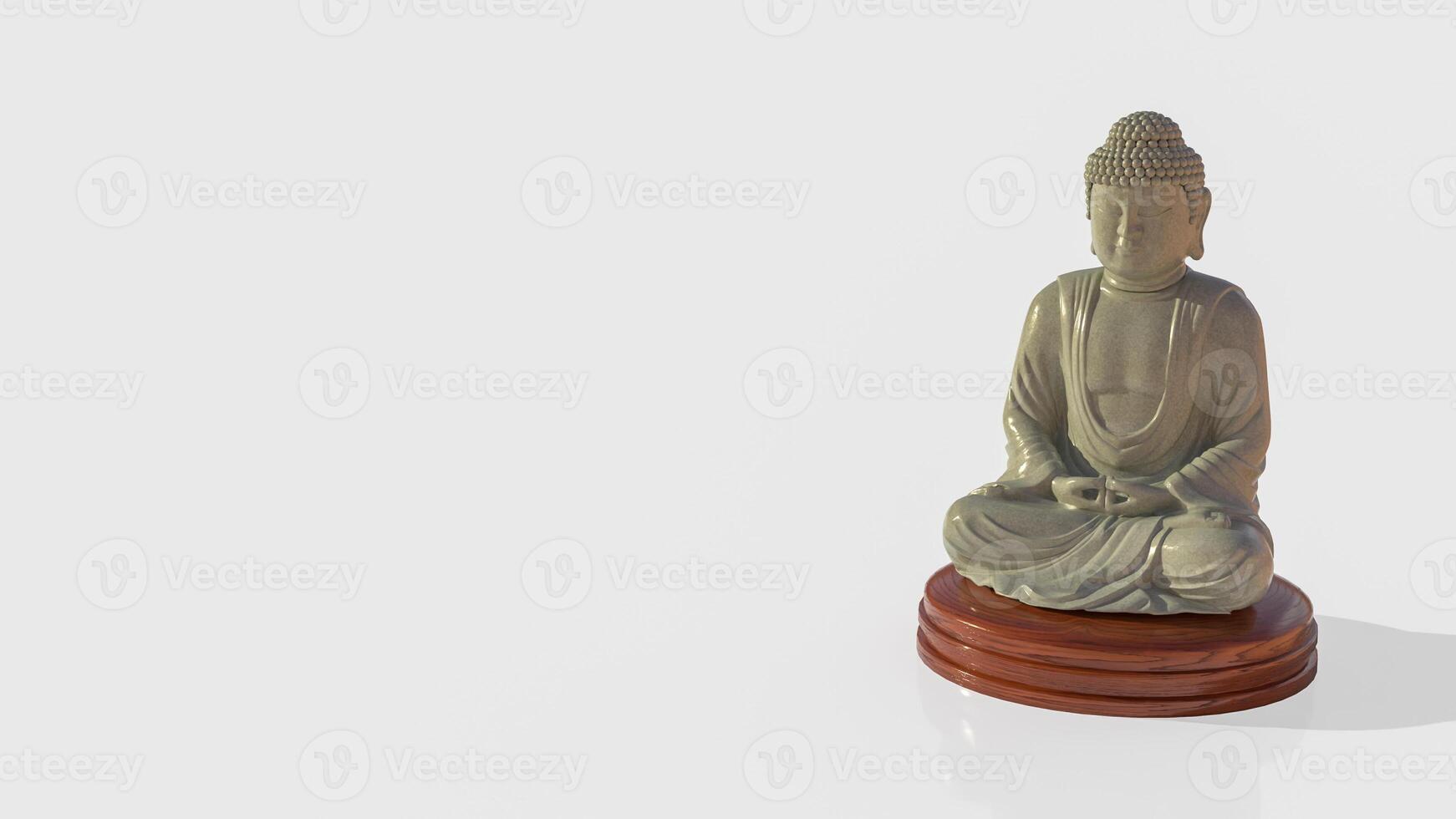 The buddha for religion or background concept 3d rendering. photo
