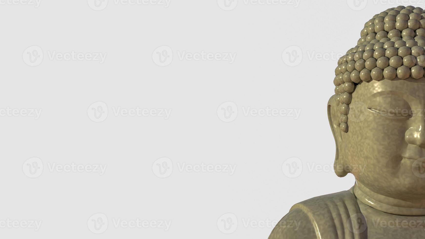 The buddha for religion or background concept 3d rendering. photo